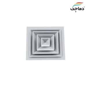 دریچه ۴ طرفه بدون دمپر سقفی
